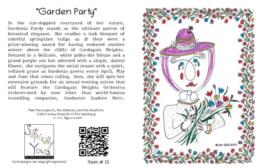 Gardenia Pardy - Greeting Card