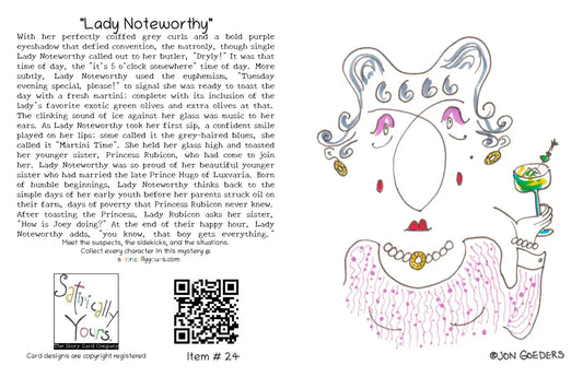 Lady Noteworthy - Greeting Card