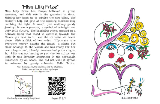 Miss Lilly Prize - Put A Ring On It - Greeting Card