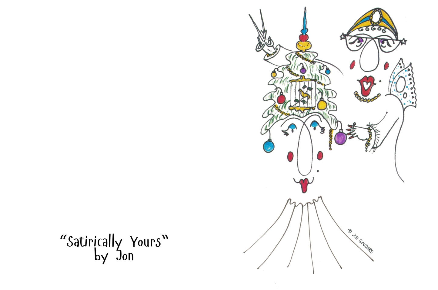 Greeting Card - Satirically Yours - Christmas Greetings
