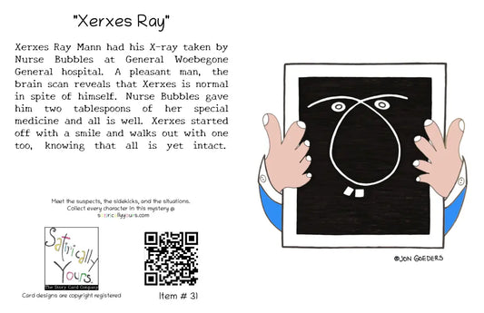 X-Ray Man - Get Well Soon Greeting Card