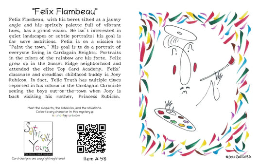Felix Flambeau - Greeting Card