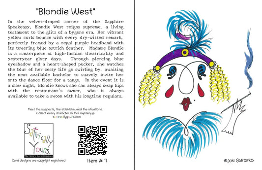 Blondie West - Greeting Card