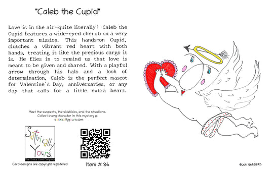 Caleb the Cupid - Greeting Card