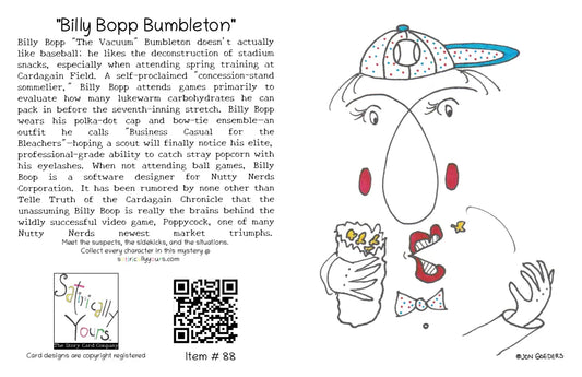 Billy Bopp "the Vacuum" Bumbleton - Greeting Card