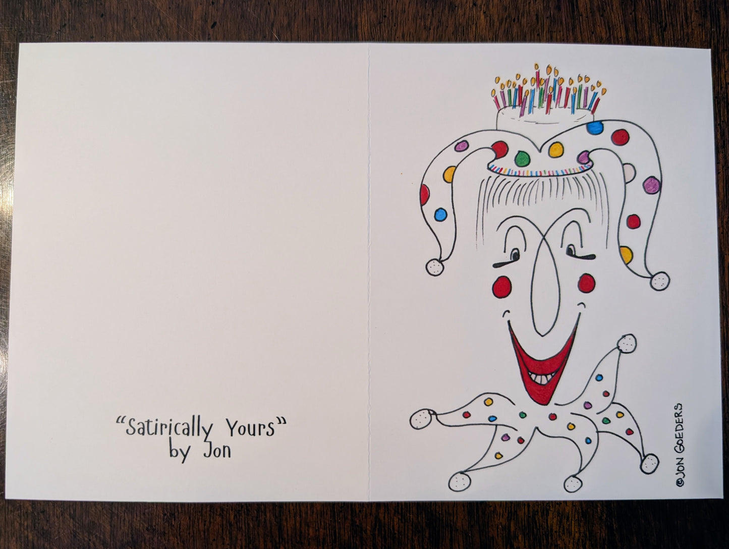 Greeting Card - Satirically Yours - Clowning Around