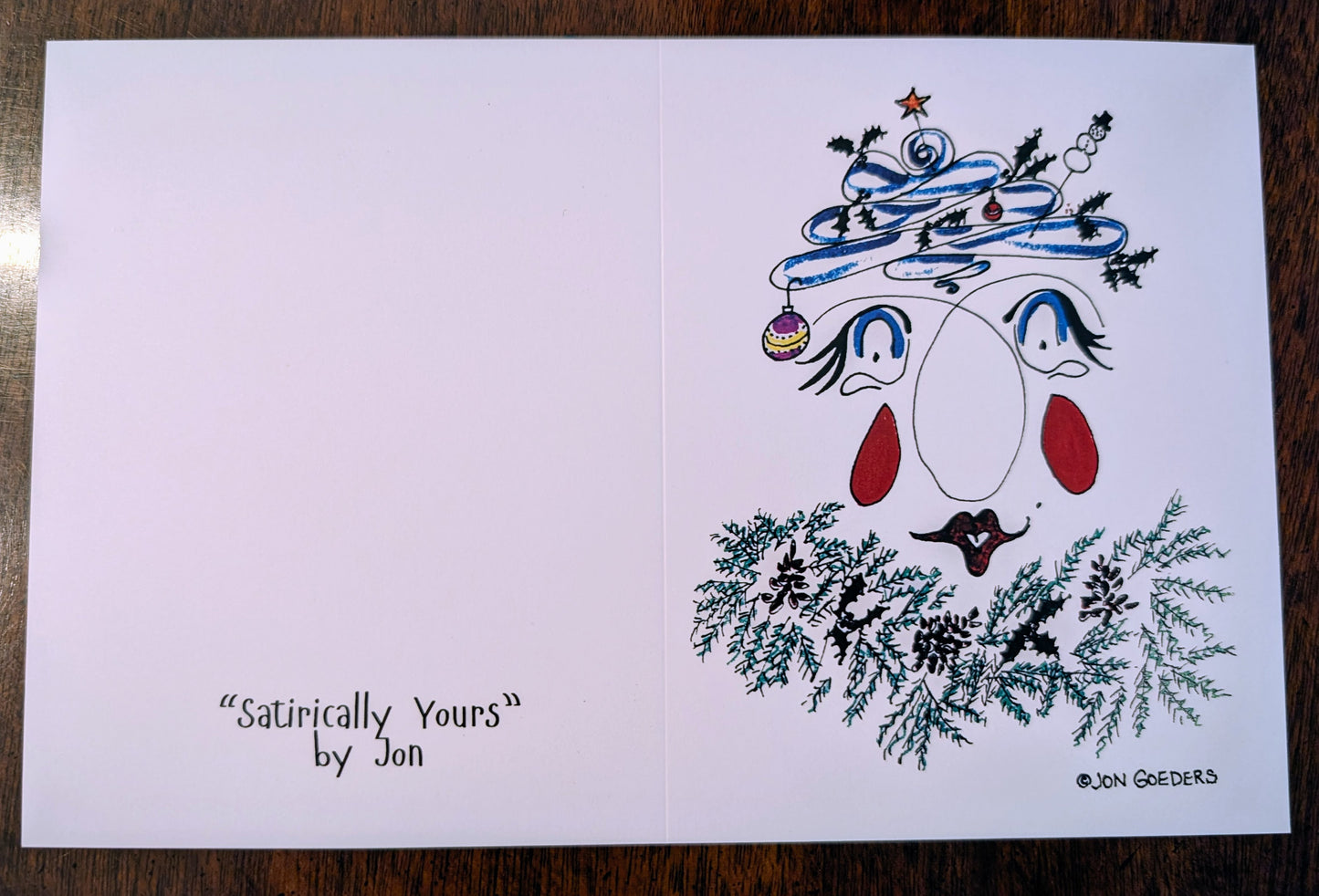 Greeting Card - Satirically Yours - Christmas Card