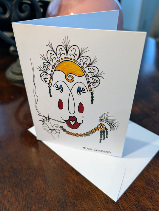 High Society Smoking Lady