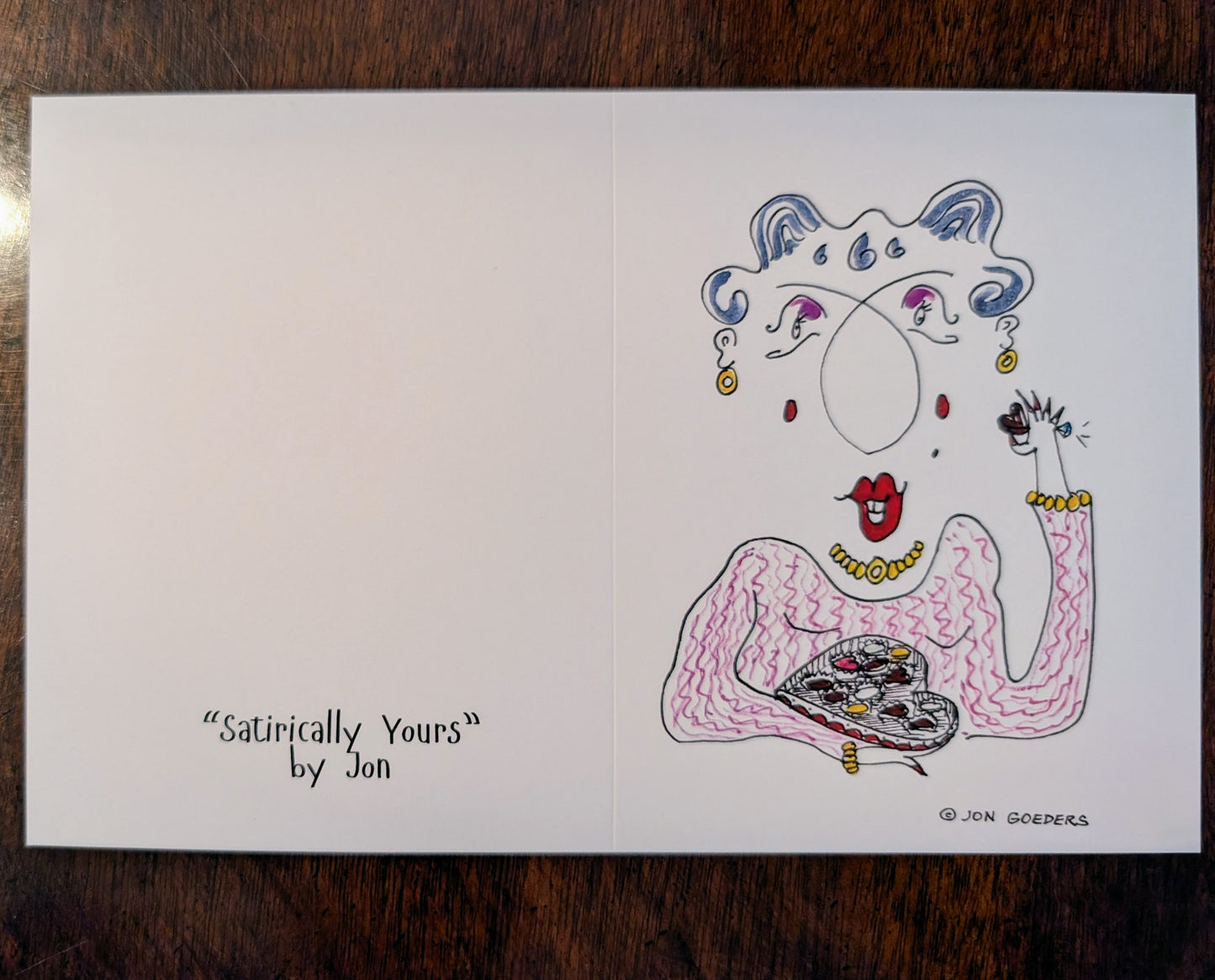 Greeting Card - Satirically Yours - Valentines Day Candy Card