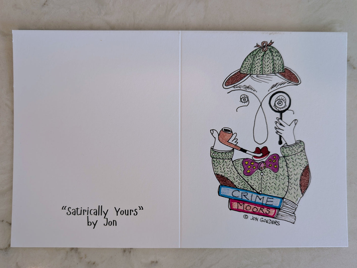 Greeting Card - Satirically Yours - Sherlock Card