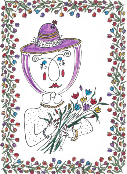 Gardenia Pardy - Greeting Card
