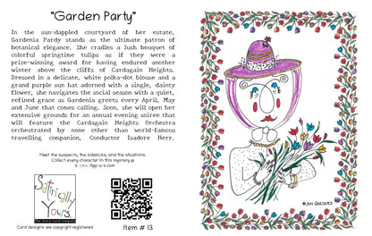 Gardenia Pardy - Greeting Card