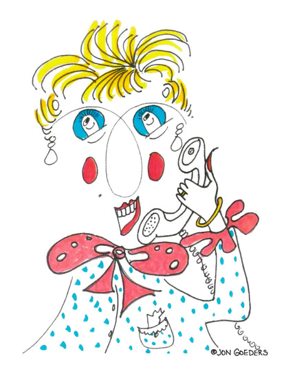 Gabby Gabsworth - Greeting Card