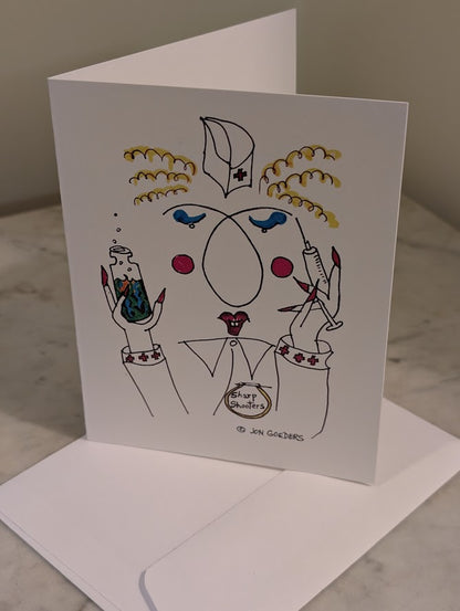 Stick 'Em Up - Estelle Stickers - Greeting Card