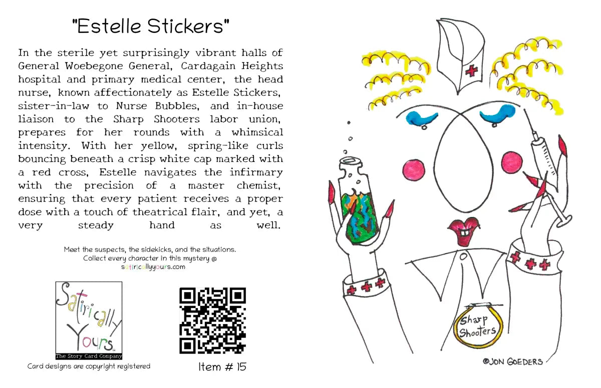 Stick 'Em Up - Estelle Stickers - Greeting Card
