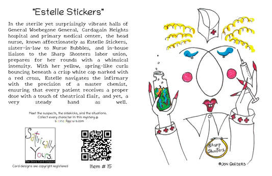 Stick 'Em Up - Estelle Stickers - Greeting Card
