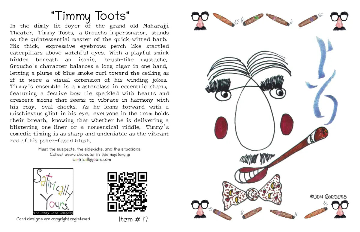 Timmy Toots - Groucho Impersonator - Greeting Card