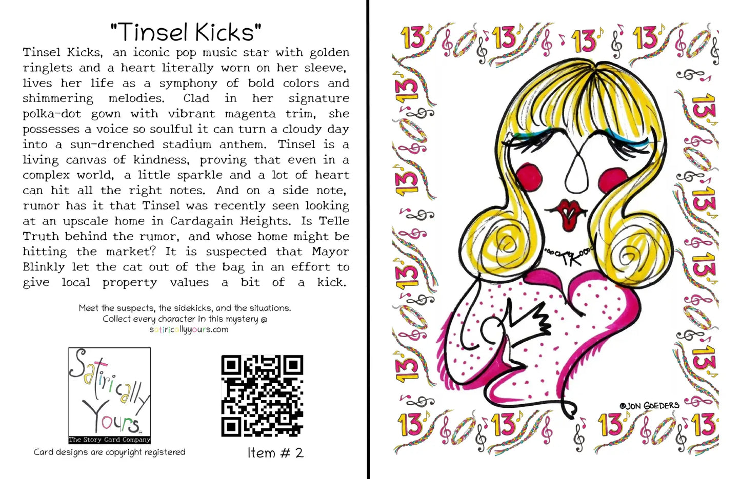 Tinsel Kicks - Greeting Card