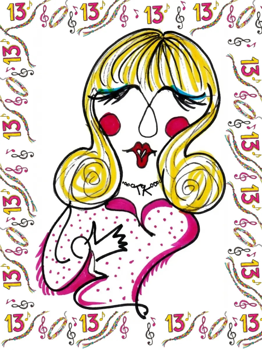 Tinsel Kicks - Greeting Card