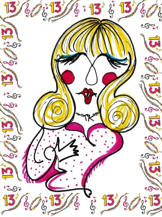 Tinsel Kicks - Greeting Card