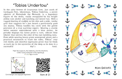 Tobias Undertow - Lobsterman - Greeting Card