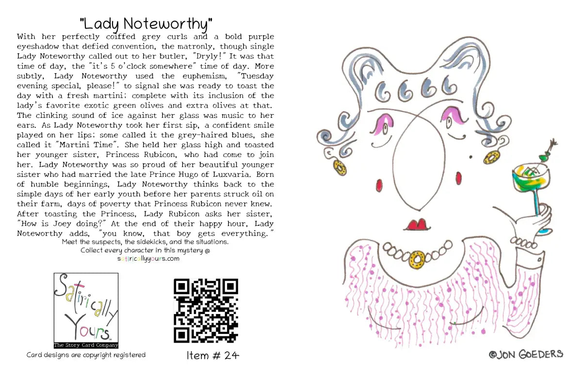Lady Noteworthy - Greeting Card