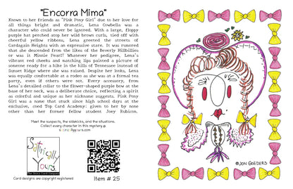 Lena Cowbella - Pink Pony Girl - Greeting Card