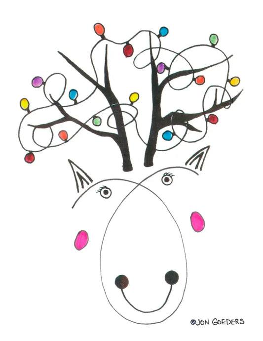 Reggie Reindeer - Christmas Card