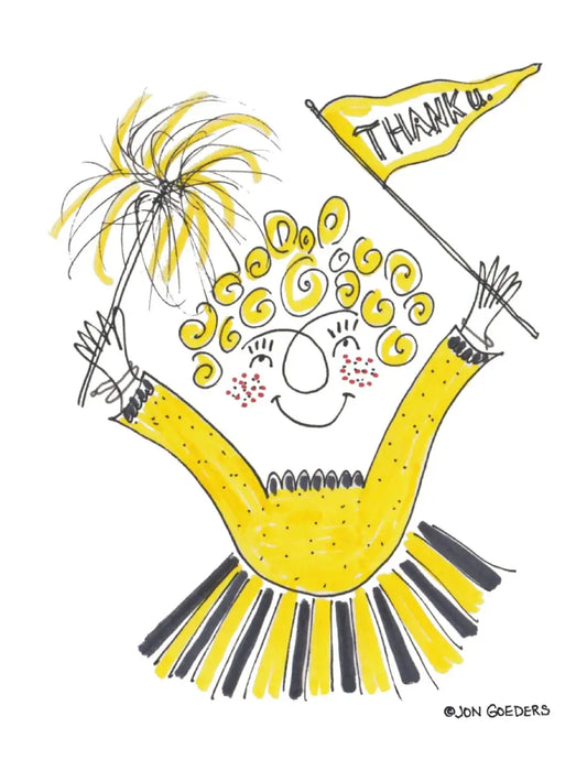 Curletta Enthusia - Thank U - Greeting Card