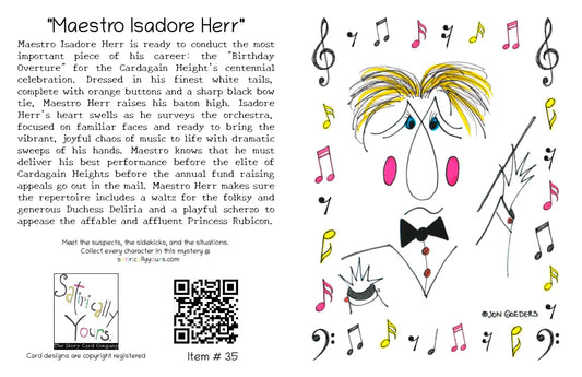 Maestro Isadore Herr - Birthday Card