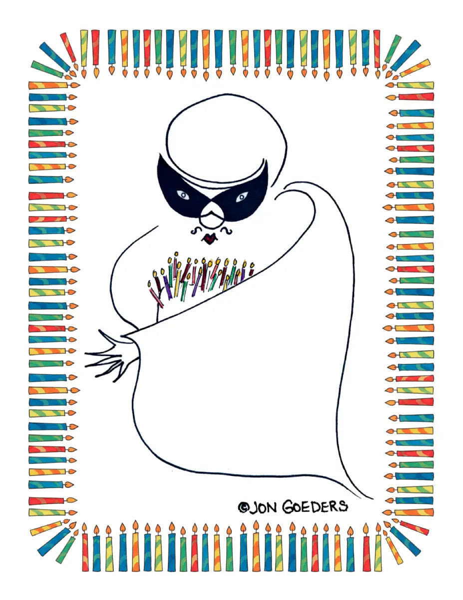 Zorroto the Ghost - Another Year Revealed - Birthday Card