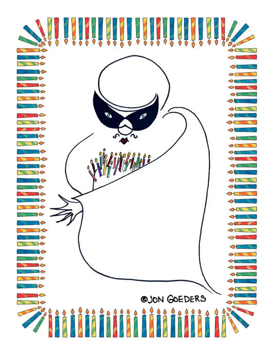Zorroto the Ghost - Another Year Revealed - Birthday Card