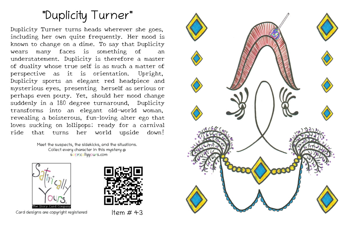 Turn Me Around - Duplicity Turner - Greeting Card