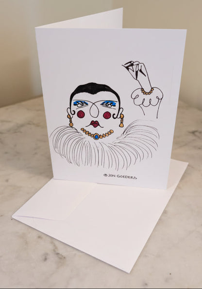 Olivia Olay - Greeting Card - Original Design