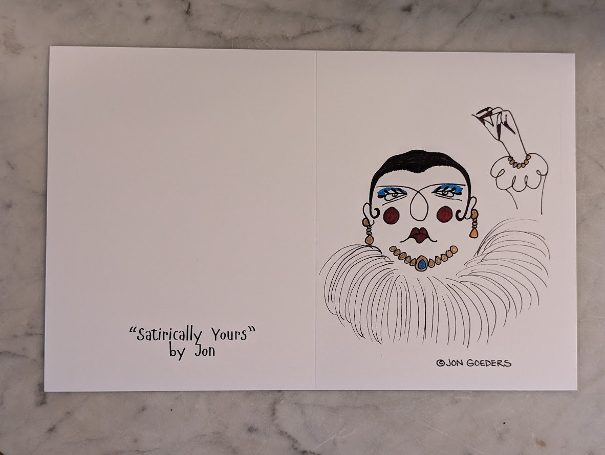 Olivia Olay - Greeting Card - Original Design