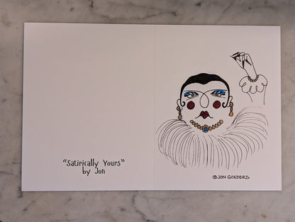 Olivia Olay - Greeting Card - Original Design