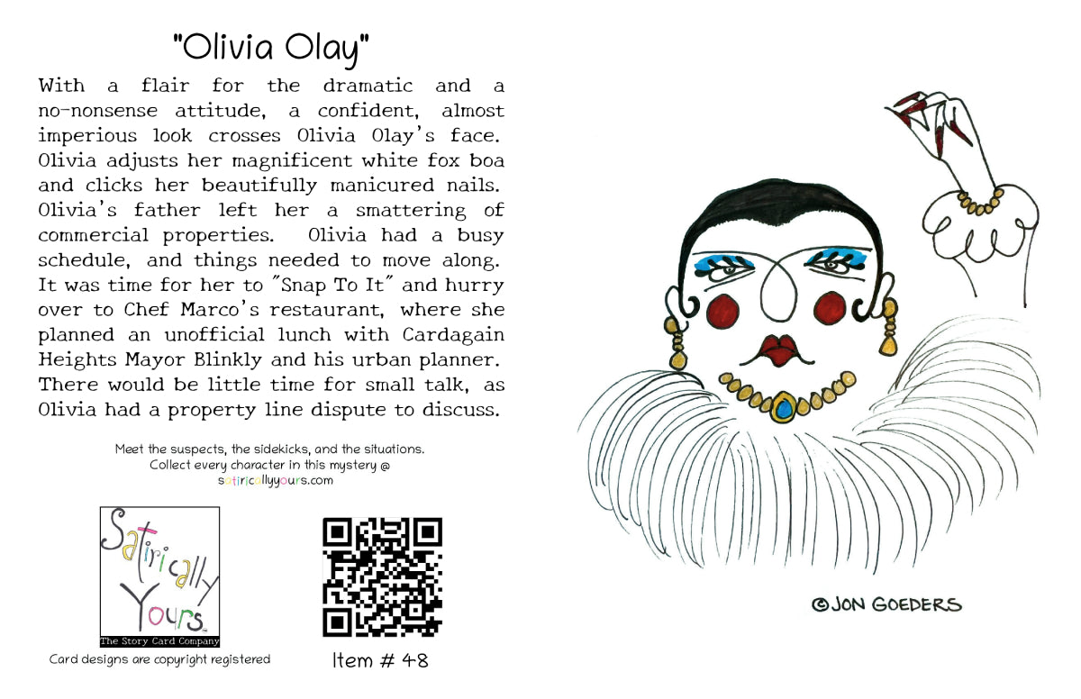 Olivia Olay - Greeting Card