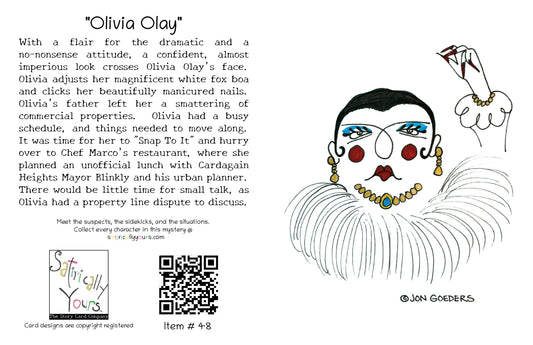 Olivia Olay - Greeting Card
