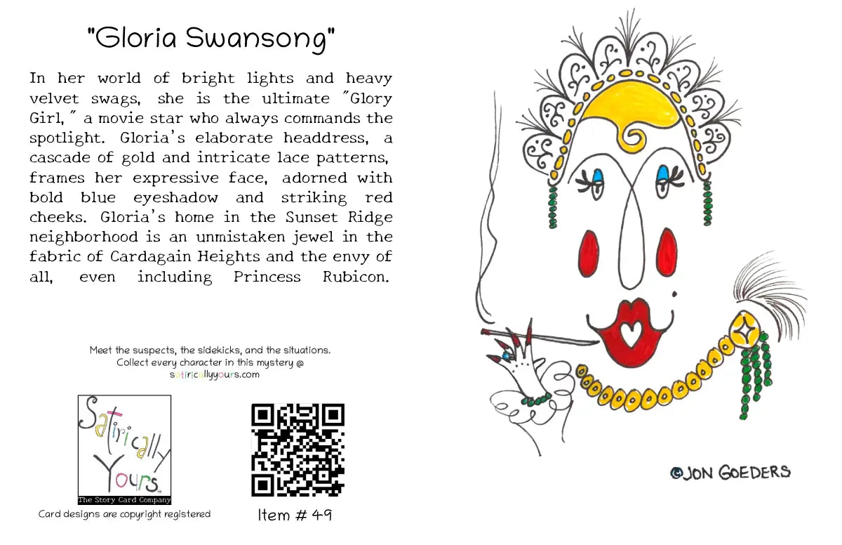 Gloria Swansong - Greeting Card