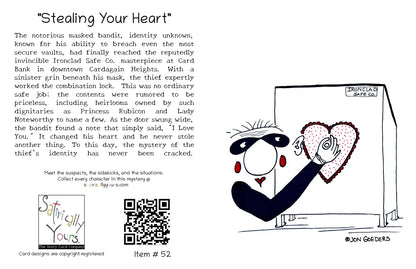 Stealing Your Heart - Greeting Card
