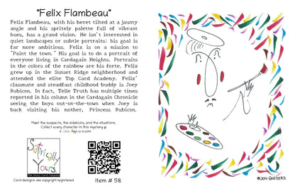 Felix Flambeau - Greeting Card