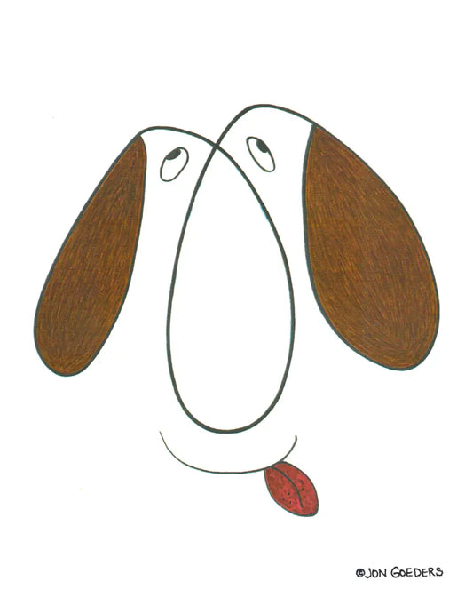 Rover the Dog - Greeting Card