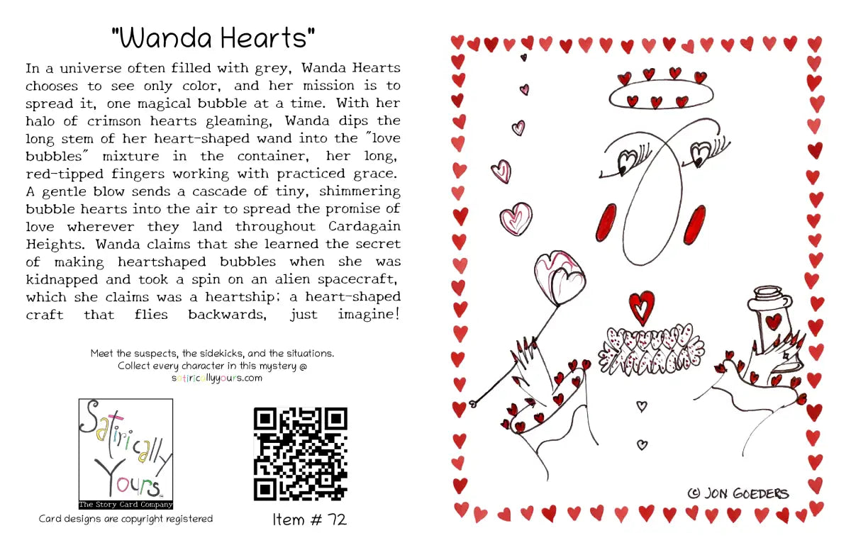 Wanda Hearts - Greeting Card