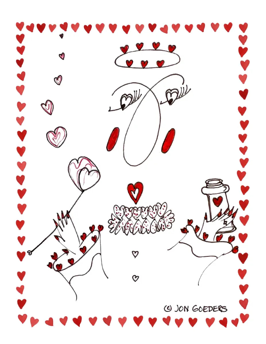 Wanda Hearts - Greeting Card