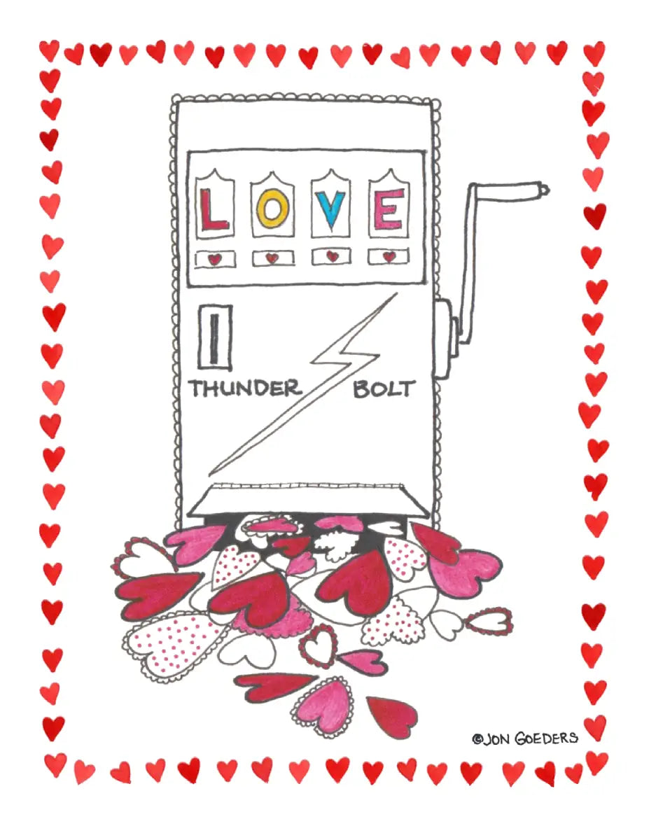 I Hit The Jackpot With You - Greeting Card