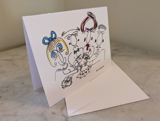 The Cards Are On The Table - Greeting Card