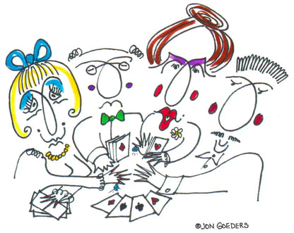 The Cards Are On The Table - Greeting Card