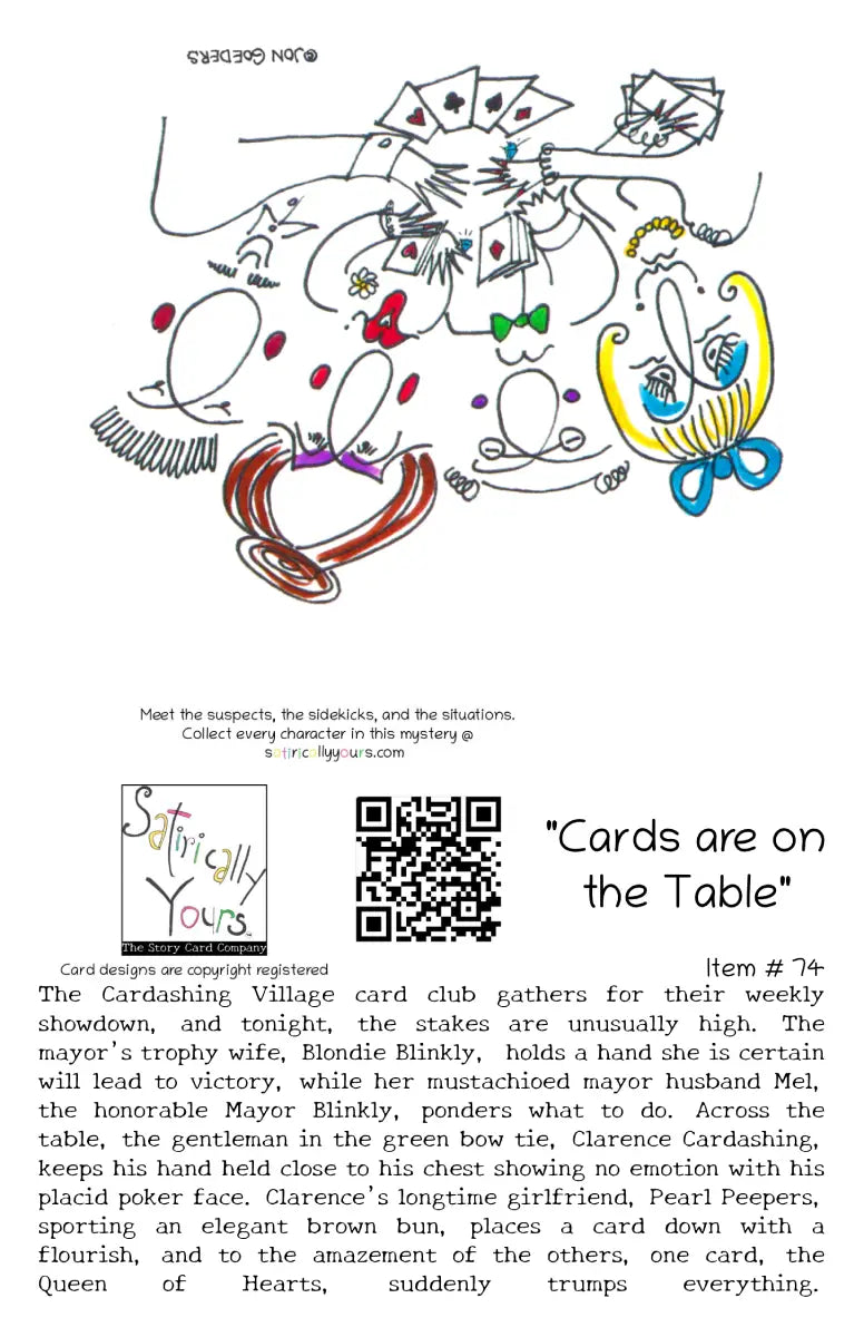 The Cards Are On The Table - Greeting Card
