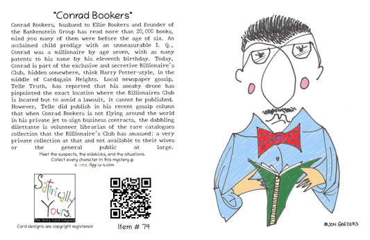 Conrad Bookers - Greeting Card