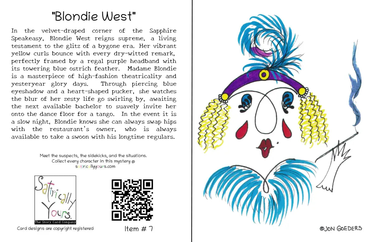 Blondie West - Greeting Card